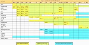 IAP IMMUNISATION SCHEDULE 2025